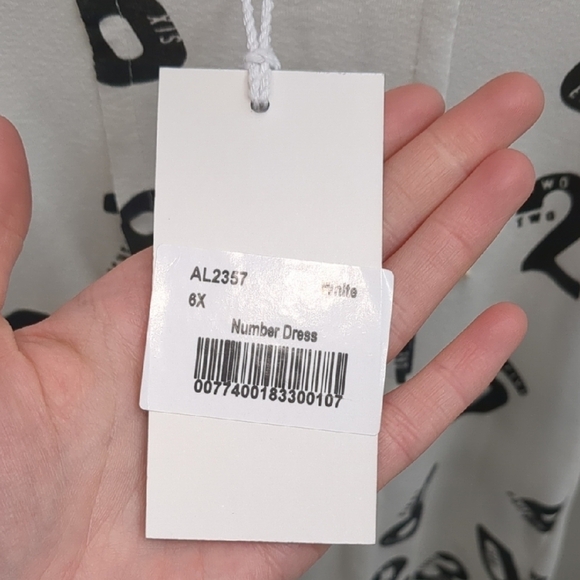 Crew White Number Dress - Picture 2 of 2